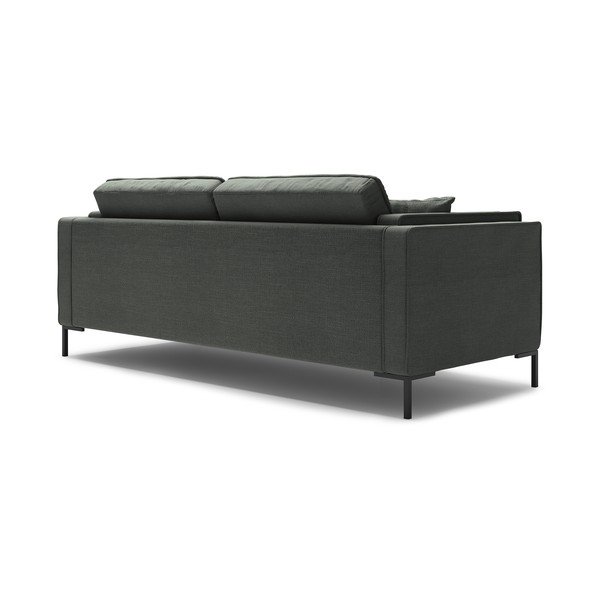 Tumši pelēks divvietīgs dīvāns Milo Casa Attilio, 160 cm-image-3