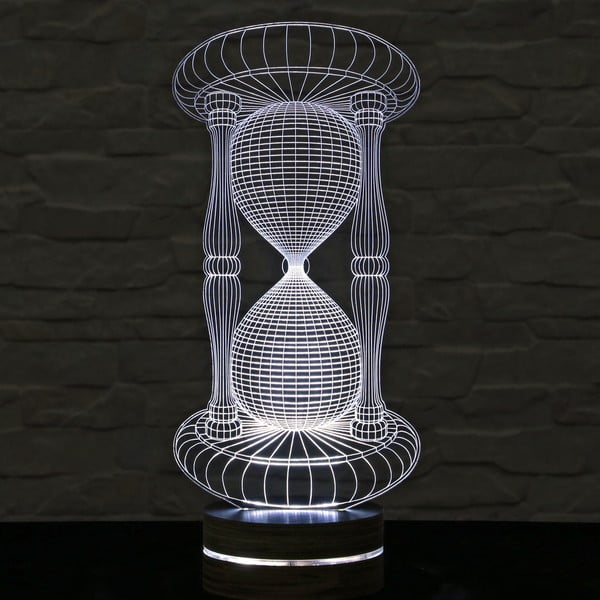 3D galda lampa Laiks