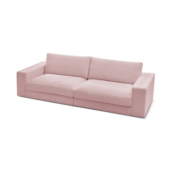 Rozā velveta dīvāns 274 cm Leonard – Bobochic Paris-image-4