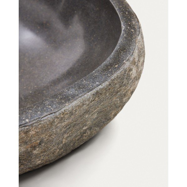 Pelēka akmens apaļa izlietne ø 40 cm Tetsu – Kave Home-image-4