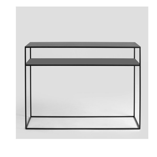 Melns konsoles galds CustomForm Tensio, 100 x 35 cm-image-1