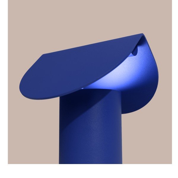 Tumši zila alumīnija LED galda lampa (augstums 15 cm) BISCUIT – Thoro-image-3