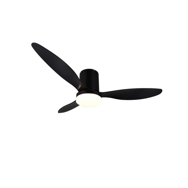 Matēti melna LED griestu lampa ø 132 cm Göteborg – Reality-image-2