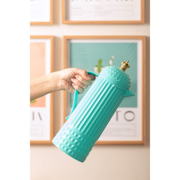 Tirkīzzils termoss 920 ml Crown  – PT LIVING-image-1