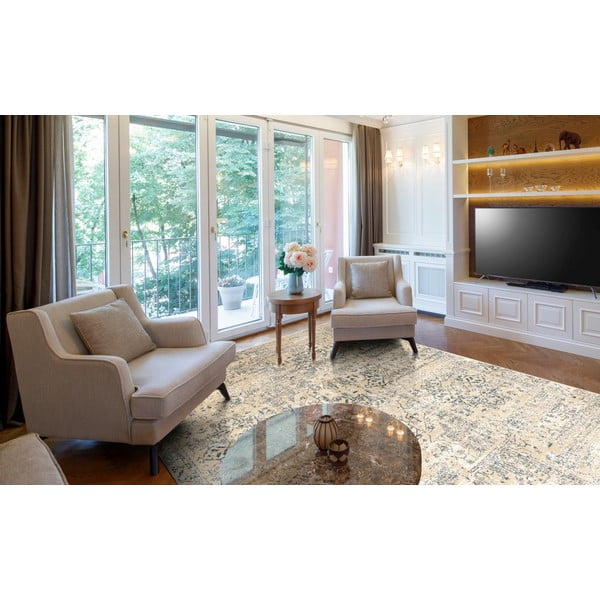 Bēšs vilnas paklājs 133x180 cm Medley – Agnella-image-1