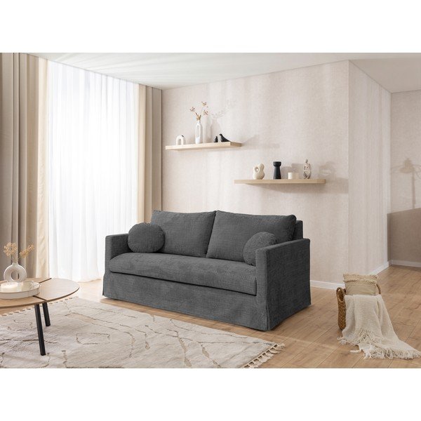 Tumši pelēks pārvalks 3 sēdvietām Paphos – Ropez-image-1