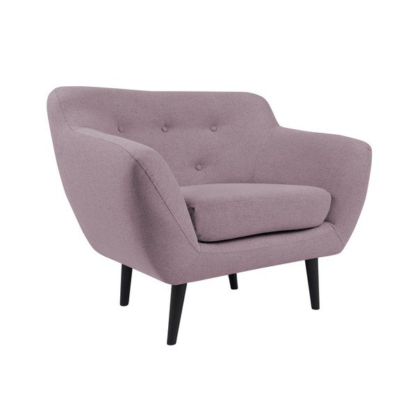 Rozā krēsls ar brūnām kājām Mazzini Sofas Piemont-image-3