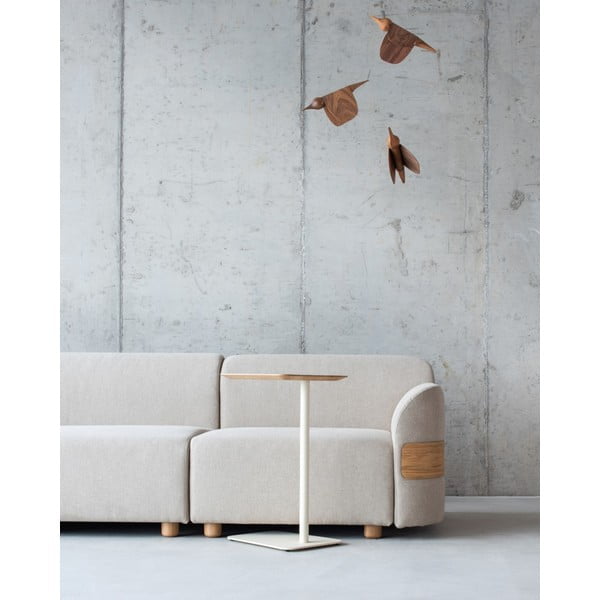 Metāla sānu galdiņš 42x34,6 cm Loop – Gazzda-image-3