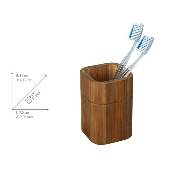 Brūns bambusa vannas istabas piederumu komplekts Serro – Wenko-image-3