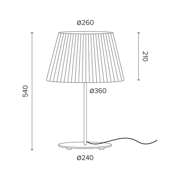 Bēša galda lampa Sotto Luce Kami, ⌀ 26 cm-image-1