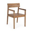 Dabīga toņa masīvkoka dārza krēsls Rodano – Bizzotto
