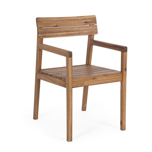Dabīga toņa masīvkoka dārza krēsls Rodano – Bizzotto