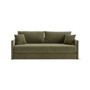 Zaļš samta salokāms dīvāns 209 cm Shannon – Cosmopolitan Design