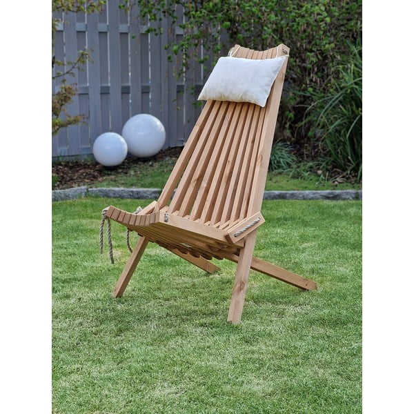 Koka dārza krēsls dabīgā tonī Falun – Garden Pleasure-image-1