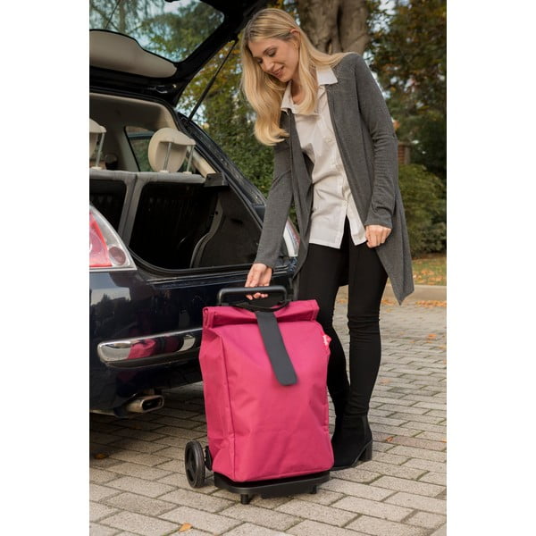 Violeta iepirkumu soma uz riteņiem Vileda Gimi, 50 l-image-2