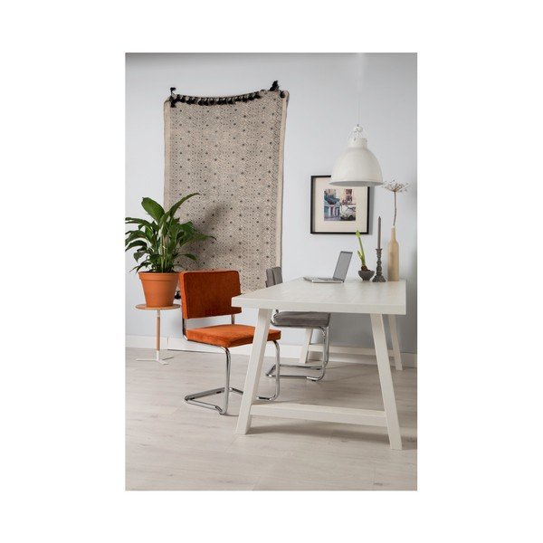 Pelēki polsterēti pusdienu krēsli (2 gab.) Ridge Kink Rib – Zuiver-image-1