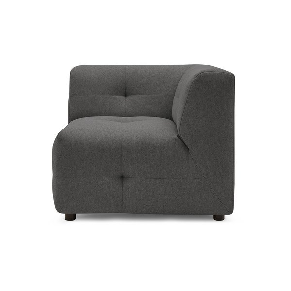 Tumši pelēks dīvāna modulis Kleber – Bobochic Paris-image-1