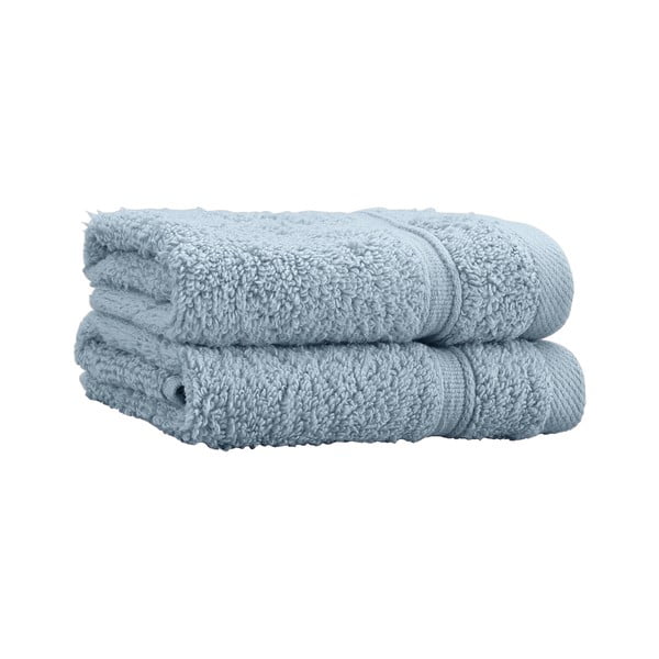 Zili frotē kokvilnas dvieļi (2 gab.) 30x30 cm Zero Twist – Catherine Lansfield