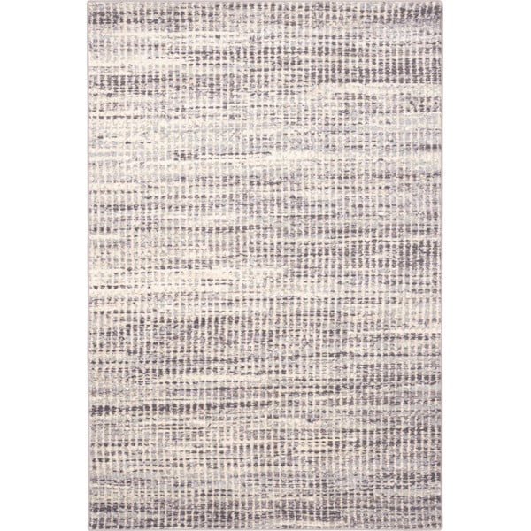 Krēmkrāsas vilnas paklājs 133x180 cm Striped – Agnella