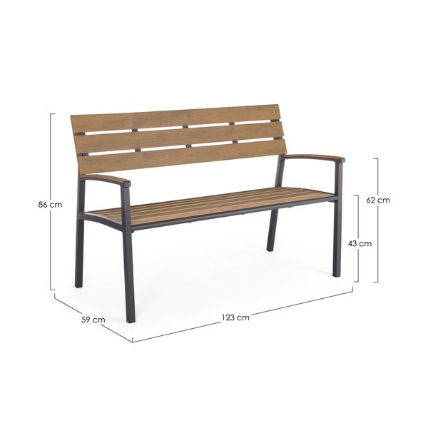 Dabīga toņa metāla dārza sols Isak – Bizzotto-image-3