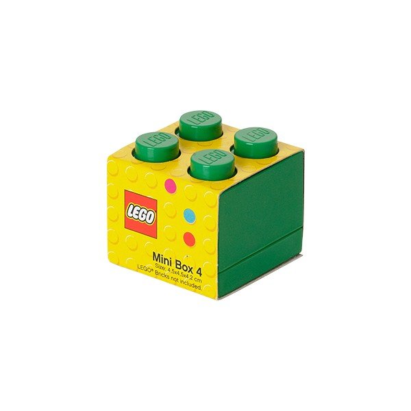 Zaļa uzglabāšanas kaste LEGO® mini-image-1