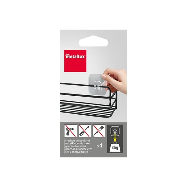 Plastmasas āķi (4 gab.) – Metaltex-image-1