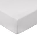Pelēks palags no kokvilnas perkala ar gumiju 185x200 cm Cotton Percale – Bianca
