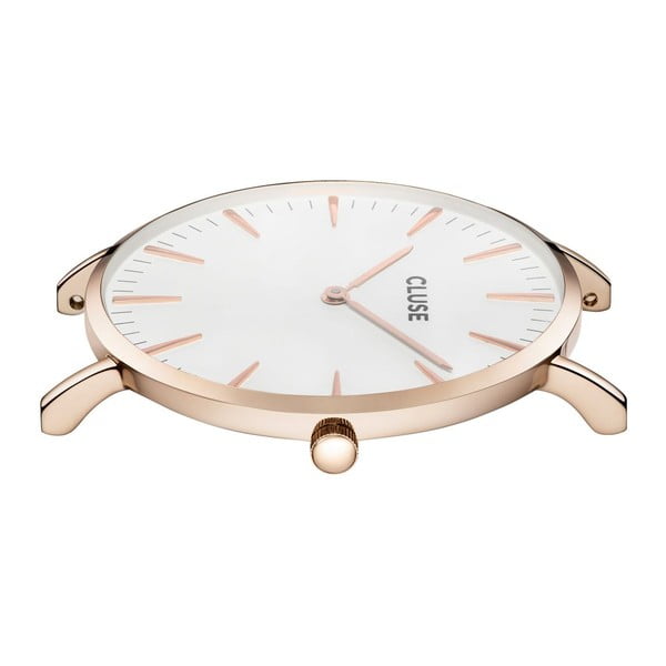 Sieviešu pulkstenis ar pelēku ādas siksniņu un rozā zelta detaļām Cluse La Bohéme-image-1