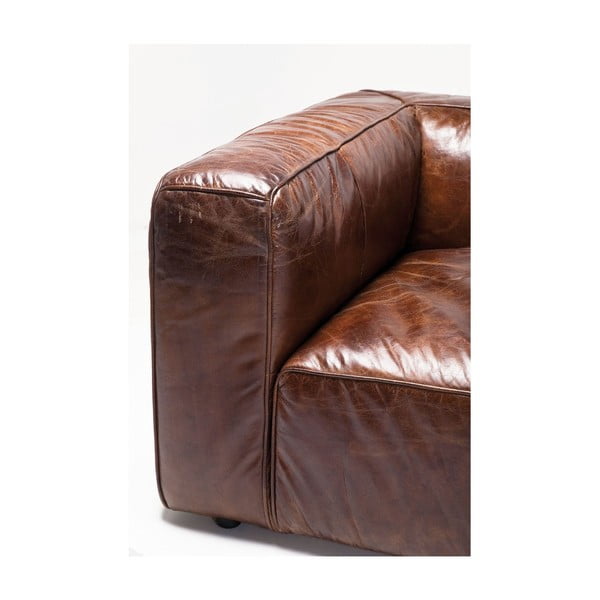 Kare Design Cubetto ādas trīsvietīgs dīvāns-image-2