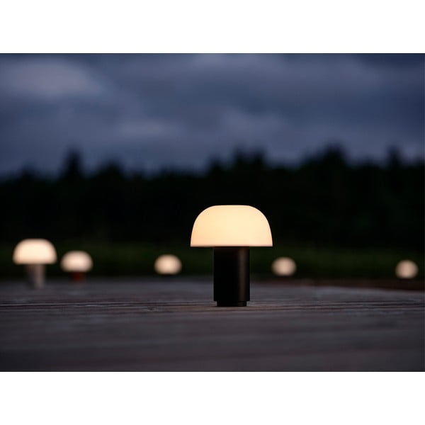 Melna alumīnija LED galda lampa ar regulējamu spilgtumu (augstums 22 cm) Harvest – Zone-image-1