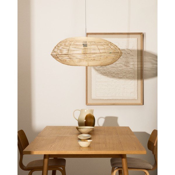 Rotangpalmas abažūrs ø 70 cm Flaro – Kave Home-image-1