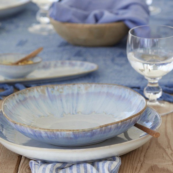 Zili balts māla trauks makaroniem Costa Nova Brisa, ⌀ 23 cm-image-1