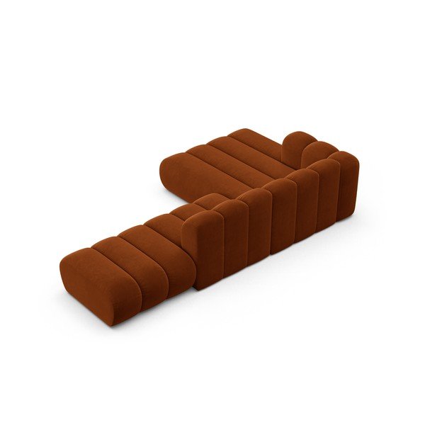 Oranžs stūra dīvāns (ar kreiso stūri) Lupine – Micadoni Home-image-3