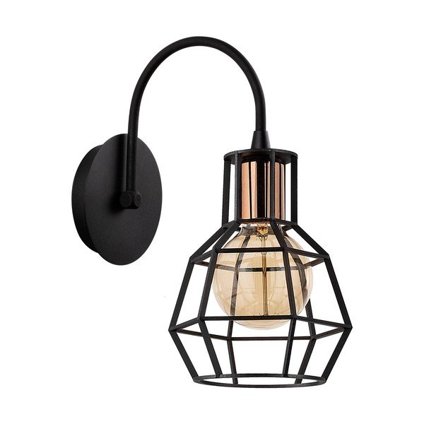 Melna/bronzas krāsas sienas lampa ø 17 cm Kapadokya – Opviq lights-image-2