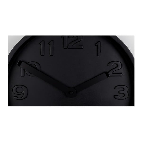 Melns betona sienas pulkstenis ar melniem rādītājiem Zuiver Concrete-image-3