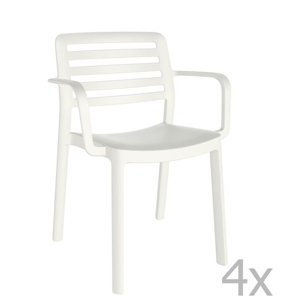 4 baltu dārza krēslu komplekts Resol Wind