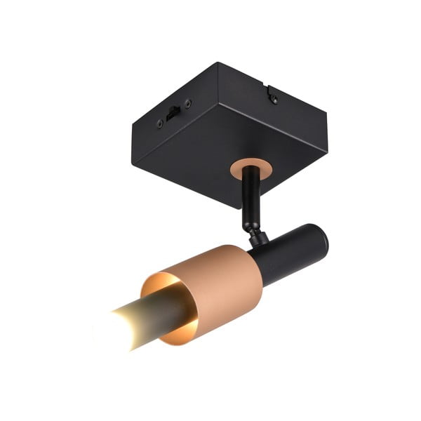 Melna/bronzas krāsas LED prožektora tipa lampa 20,5x10 cm Ikaris – Trio Select-image-3