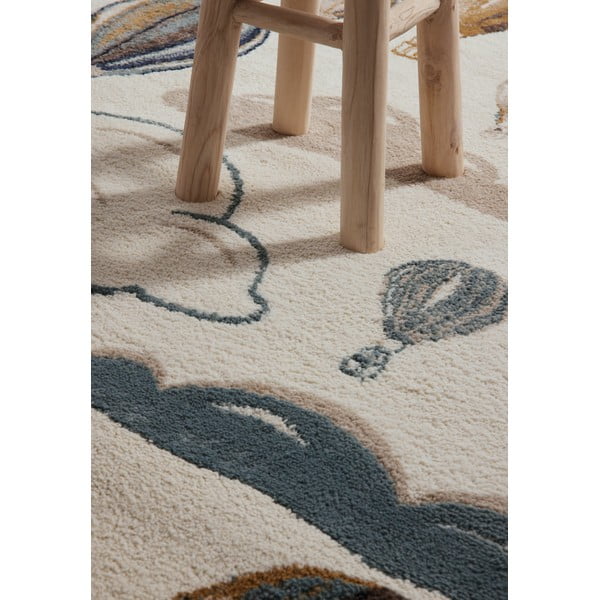 Krēmkrāsas bērnu paklājs 120x170 cm Hot Air Balloon – Hanse Home-image-2