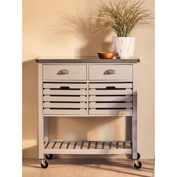 Servēšanas galdiņš uz riteņiem 46x86 cm Frankfurt – Premier Housewares-image-1