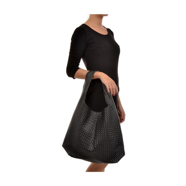 Melna ādas rokassoma Mangotti Somas Serena-image-4