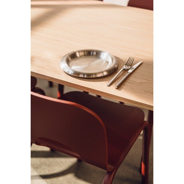 Sudraba krāsas nerūsējošā tērauda šķīvji (2 gab.) ø 28 cm Roto – noo.ma-image-1