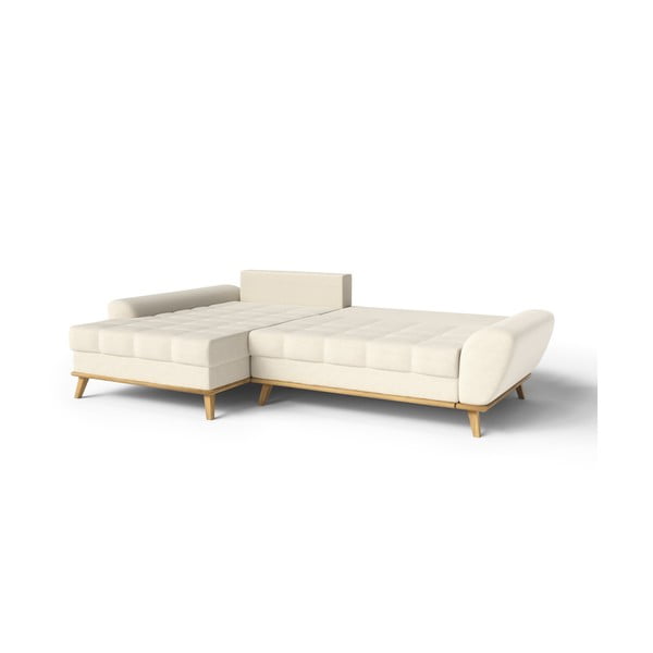 Krēmkrāsas salokāms stūra dīvāns (ar kreiso stūri) Balitco – Ropez-image-3