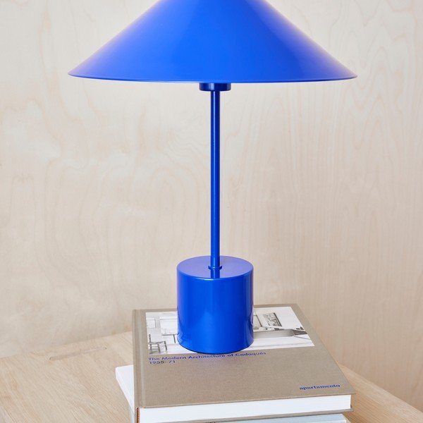 Zila metāla galda lampa (augstums 50 cm) Kasa – OYOY Living Design-image-1