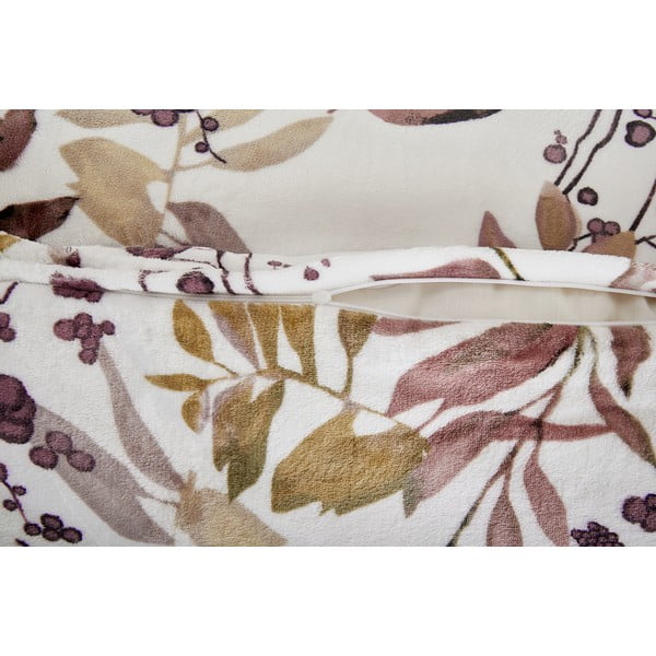 Balta/brūna vienguļamā mikroplīša gultas veļa 140x200 cm Ramita – My House-image-2