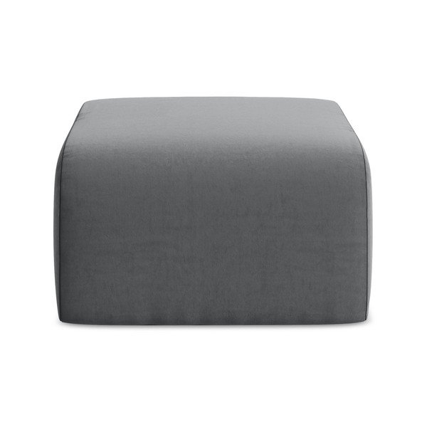 Pelēks samta kāju soliņš Lani – Makamii-image-2