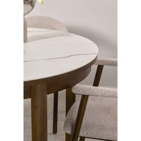 Apaļš izvelkams ēdamgalds ar keramikas virsmu ø 120 cm Southampton – Actona-image-2