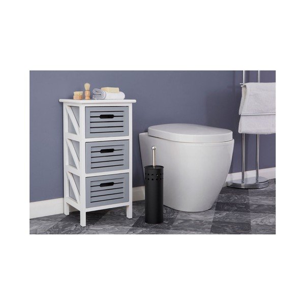 Matēti melna metāla tualetes birste Indy – Premier Housewares-image-2