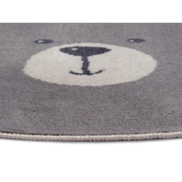 Pelēks bērnu paklājs ø 140 cm Bear – Hanse Home-image-2