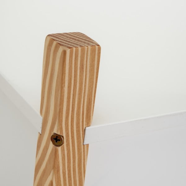 Balts bērnu grāmatu plaukts ar bīdāmām durvīm 70x77 cm – Casa Selección-image-3