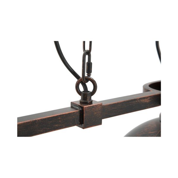 Melna piekaramā lampa ar 3 abažūriem Mauro Ferretti Industry-image-4